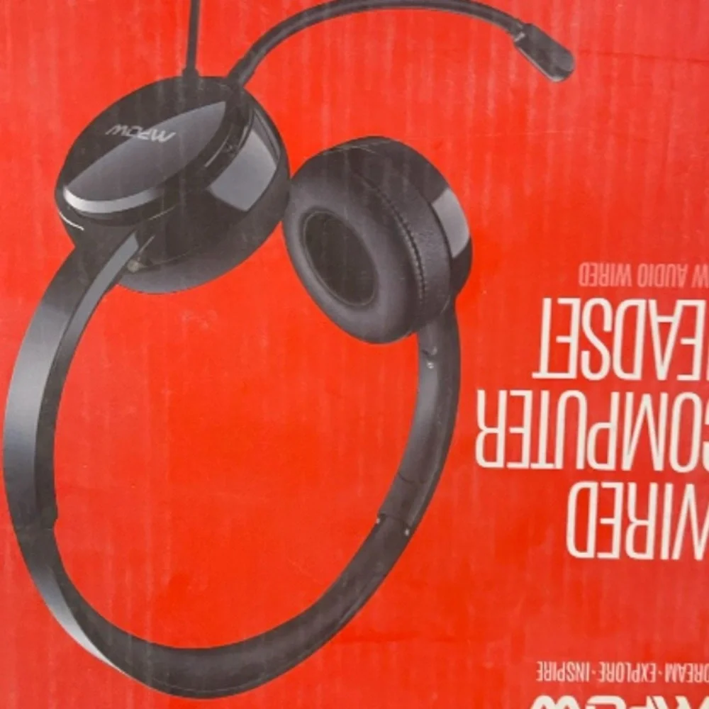 Wired Computer Headset - Black